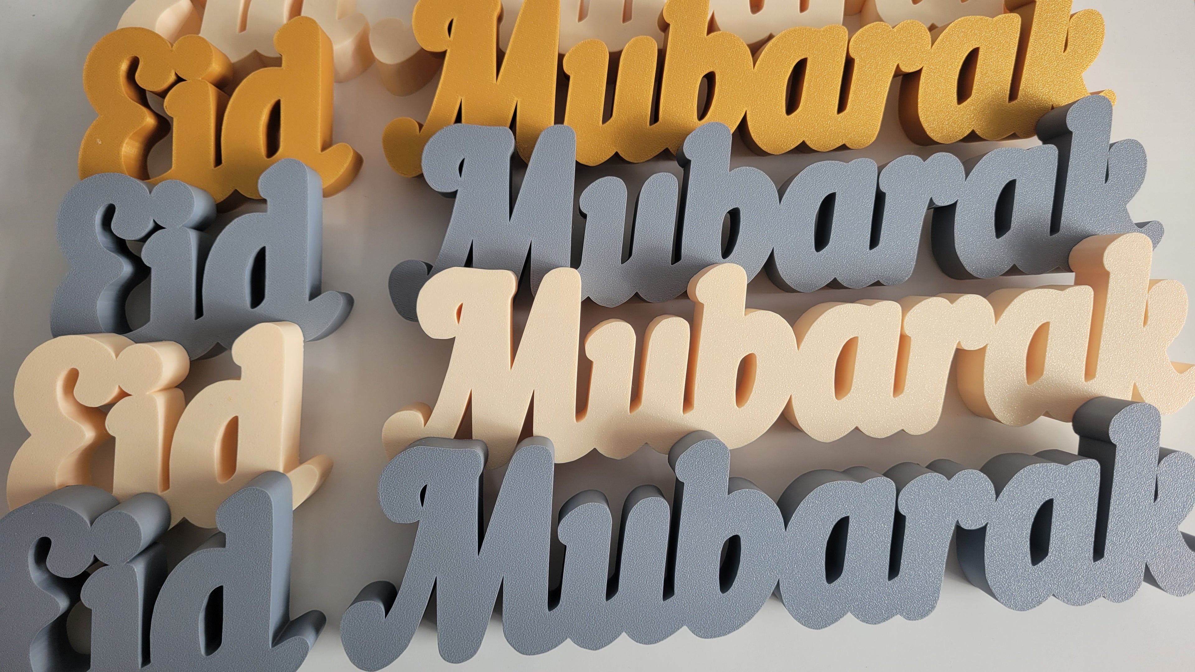 Ramadan Eid Mubarak Plaques Set