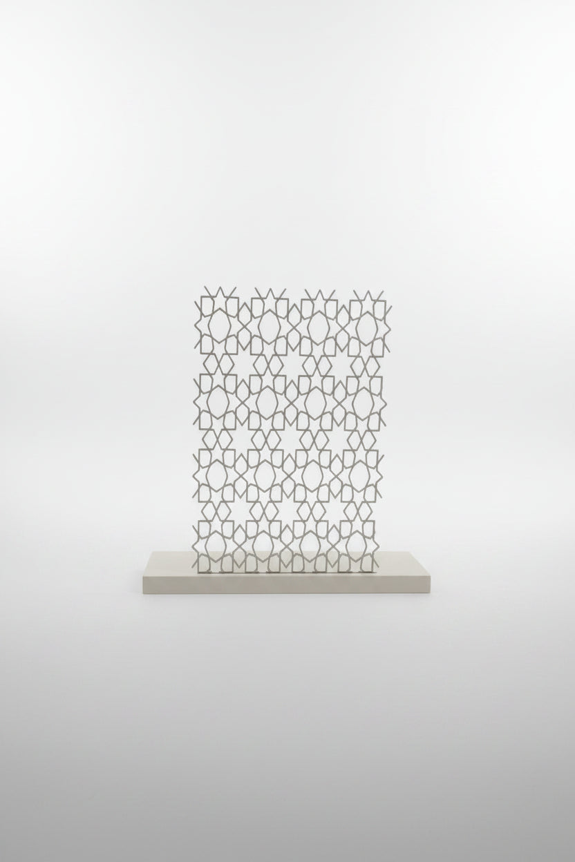 Arabesque Napkin Holder in Ivory — elegant eco-friendly dining decor by Aurelis Design Studio
