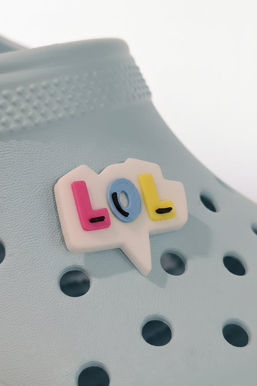 LoL-style Croc charm in biodegradable PLA – quirky Jibbitz for Crocs