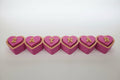Personalized heart clicker with custom name in gold letters — biodegradable PLA desk fidget by Aurelis Design Studio