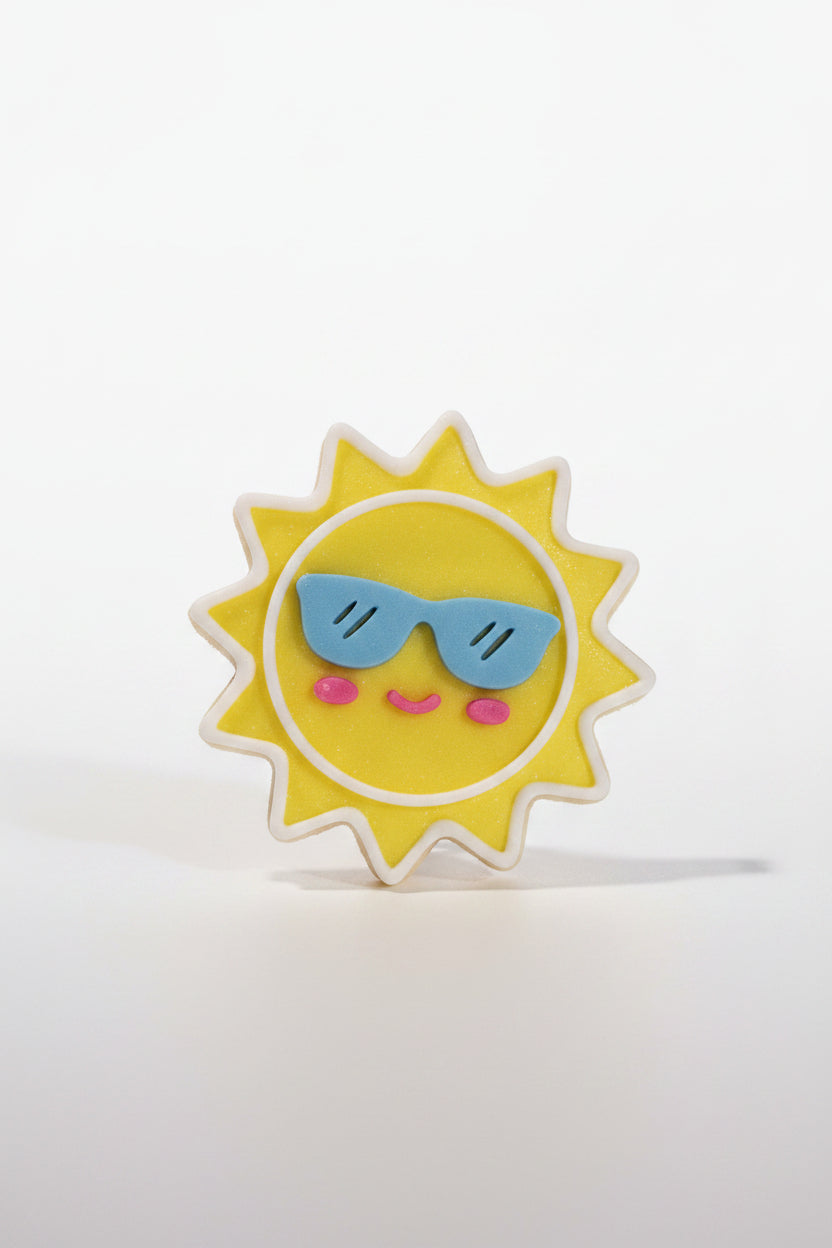 Smiley-style Croc charm in biodegradable PLA – fun Jibbitz for Crocs