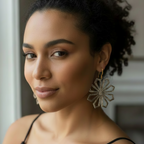 Geometric Flower Earrings