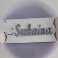 Personalized Stanley Cup name tag in biodegradable PLA — fits H2.0 30oz and 40oz tumblers by Aurelis Design Studio