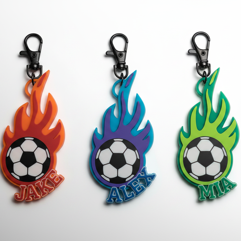 Custom Soccer ball Keychains
