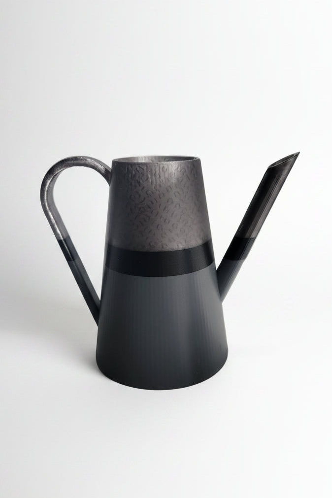 Lota Water Vessel in Black 3Tone – traditional handheld water vessel, biodegradable PLA, 15cm × 10cm by Aurelis Design Studio