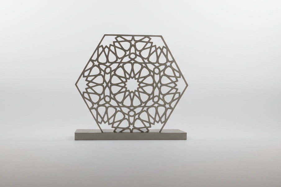 Arabesque Napkin Holder in Bronze — intricate geometric design, biodegradable PLA by Aurelis Design Studio

