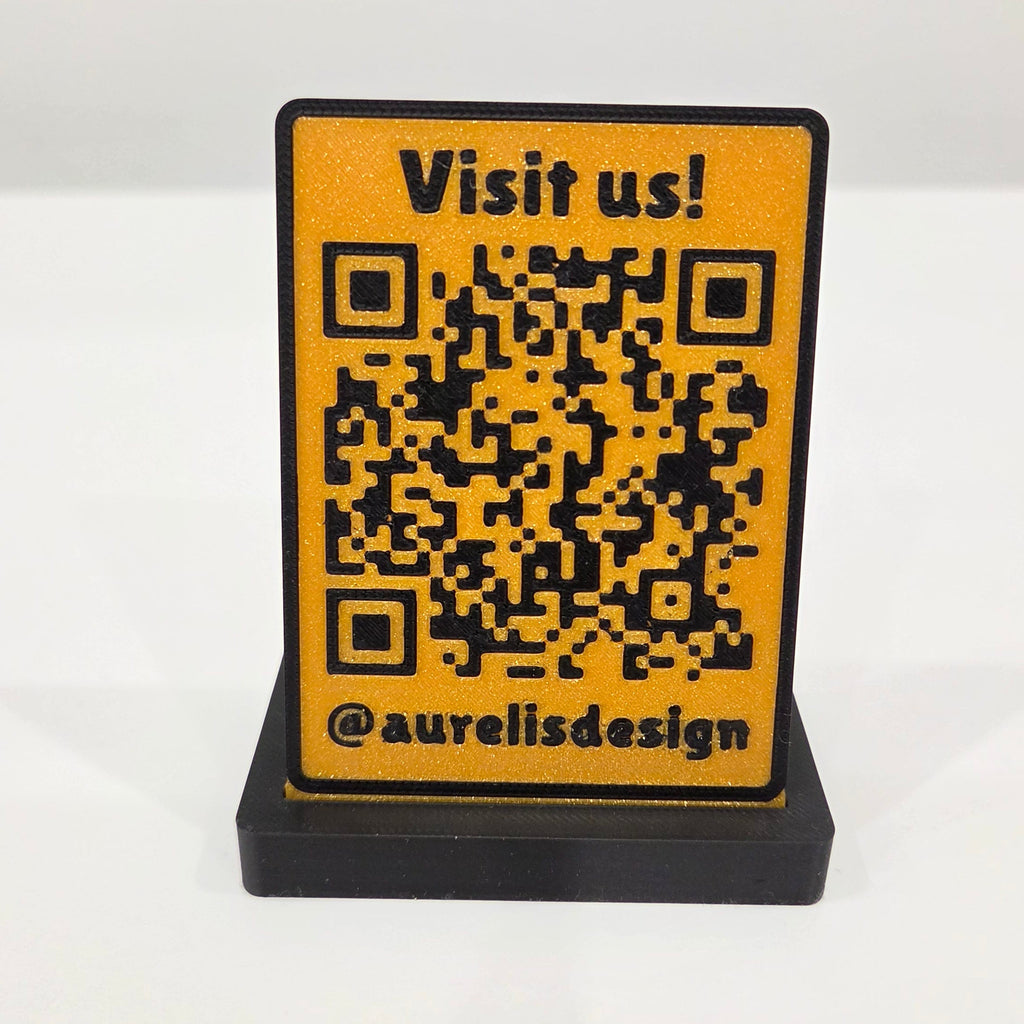 Custom QR Code Business Sign