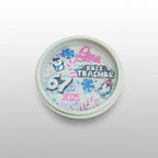 Decorative lid with 'Best Teacher 2025' text and cute 3d printed characters on a white background by Aureiis Design Studio