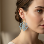 Geometric Flower Earrings