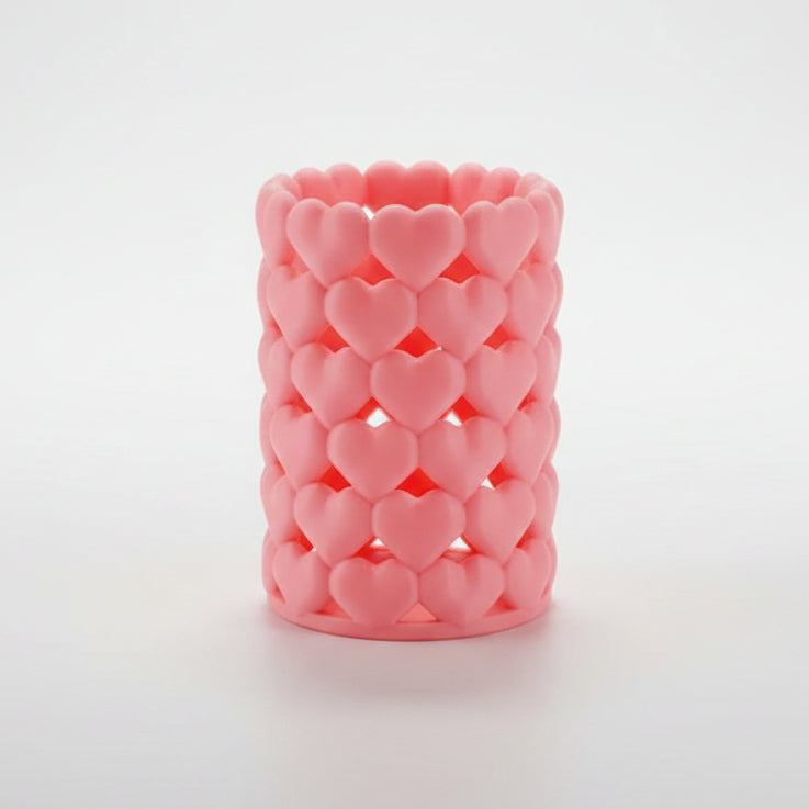 Heart Cylinder Container in Glow Pink – glow-in-the-dark, biodegradable PLA
by Aurelis Design Studio